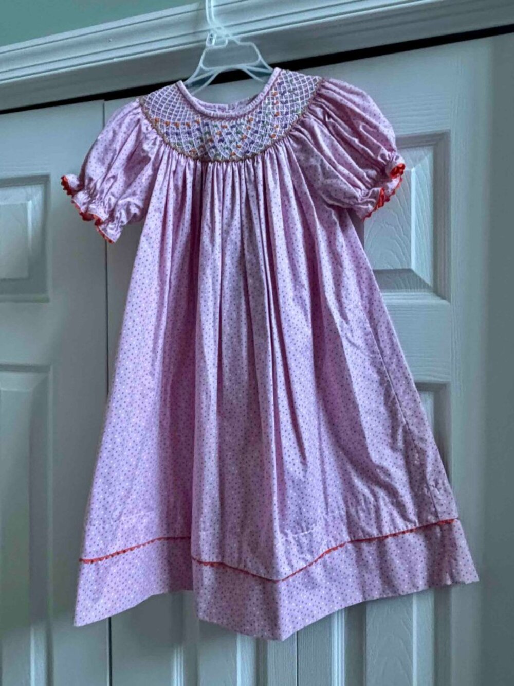 Girls smocked dress
